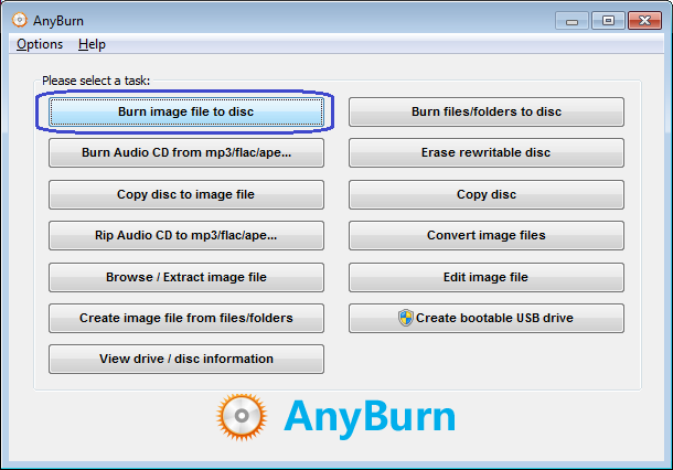 burn iso image to usb