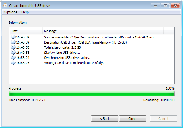windows 7 usb 2 . 0 загрузочный диск